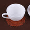 Hollow Flower Silicone Pad Coaster Anti Skid Heat Insulation Cup Mat(Coffee