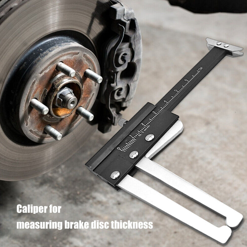 Brake Thickness Measuring Vernier Caliper Car Tyre Plate Wear Depth Ruler Newly