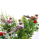 Starnear 12 Colorful Foam Binding Artificial Birds for DIY Crafting Ga