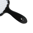 Hollow Detangling Hairdressing Comb Wet Dry Hair Scalp Plate Combs (Black) Newly