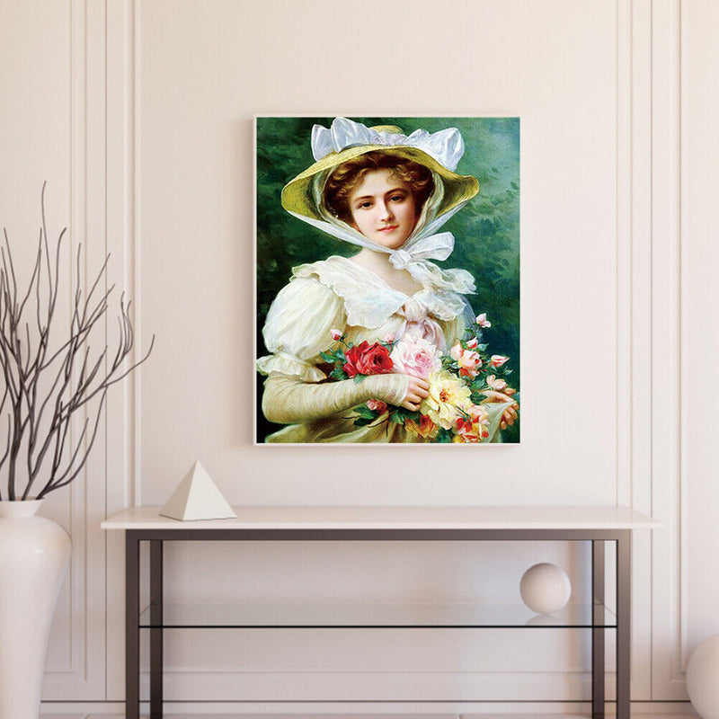 Noblewoman Oil Paint By Numbers Kit DIY Drawing Picture for Adults Home Decor