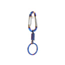 Burnt Blue Metal Keychain Aluminum Alloy Car Key Chain Ring Auto Car Stylin