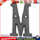 Metal Letters Cast Iron House Sign Doorplate DIY Cafe Wall Decoration (M) Newly