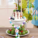 Ornament DIY Easter Tassel Easter Wood Beads Tassel Farmhouse Rustic Beads