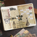 Pages Paper Collage Poetry in the Middle Ages Series Scrapbooking Background