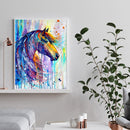 5D DIY Diamond Painting Embroidery Full Round Drill Colorful Horse Mosaic Kits
