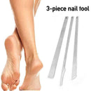 3Pcs Steel Nail Foot Scraper Pedicure Tool Foot Nail Care A3T1 J1Z8