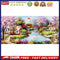 Hut by Lake Oil Paint By Numbers Kits Canvas Wall Art DIY Gift for Adults Child