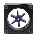 G1/4 Port 3 Impeller Water Flow Meter Indicator for PC Water Cooling(Black)