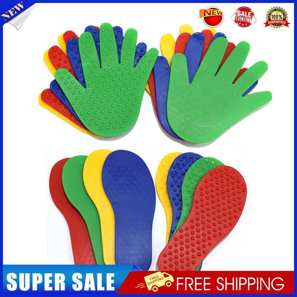 Hands Feet Floor Game Kids Jump Play Mat Sensory Sport Toys (8 Pairs)