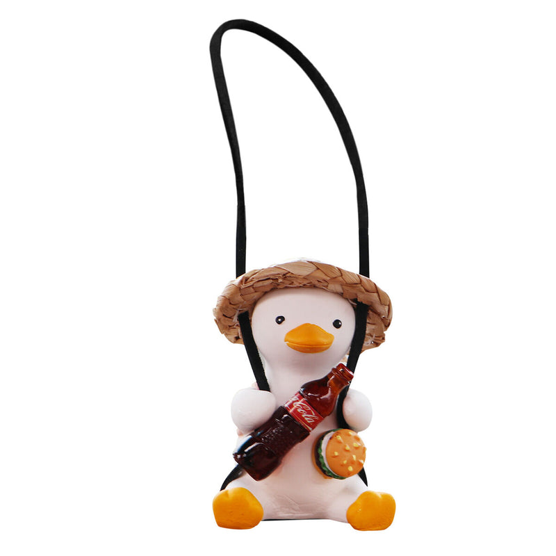 Swinging Duck Car Rearview Decor Car Mirror Cartoon Pendant (Cola) Newly