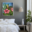 Oil Paint by Numbers Butterfly Flower Canvas Artwork Living Room Picture Decor