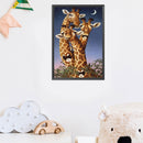 Mr Giraffes Oil Paint By Numbers Kits DIY Canvas Wall Art Picture Home Crafts