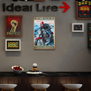 Metal Signs Ride a Motorcycle Iron Painting Metal Wall Waterproof Poster Plate