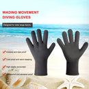 3mm Neoprene Diving Gloves Keep Warm Winter Gloves for Men Women (Black L) Newly