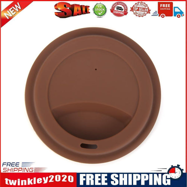 Wheel Shape Silicone Cup Lids Heat-resistant Dust-proof Bowl Cover (Coffee)