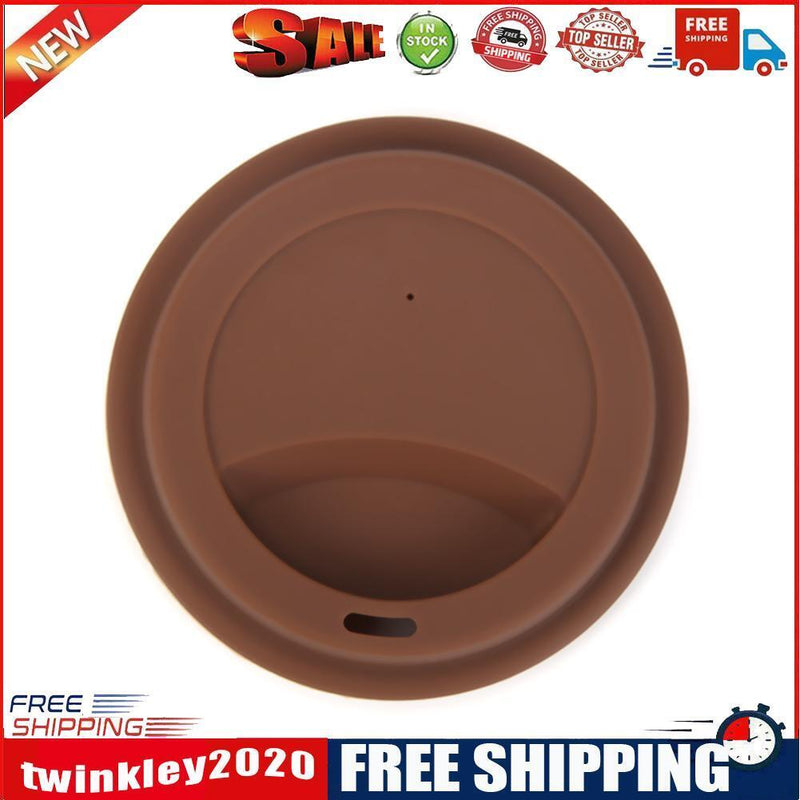 Wheel Shape Silicone Cup Lids Heat-resistant Dust-proof Bowl Cover (Coffee)