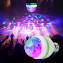 E27 RGB LED Bulb 3W Rotating Crystal Small Magic Ball Stage Party DJ Disco Light