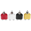 4pcs RCA 7mm AV Audio Video Plug Converters 1 Male to 2 Female Adapters Newly