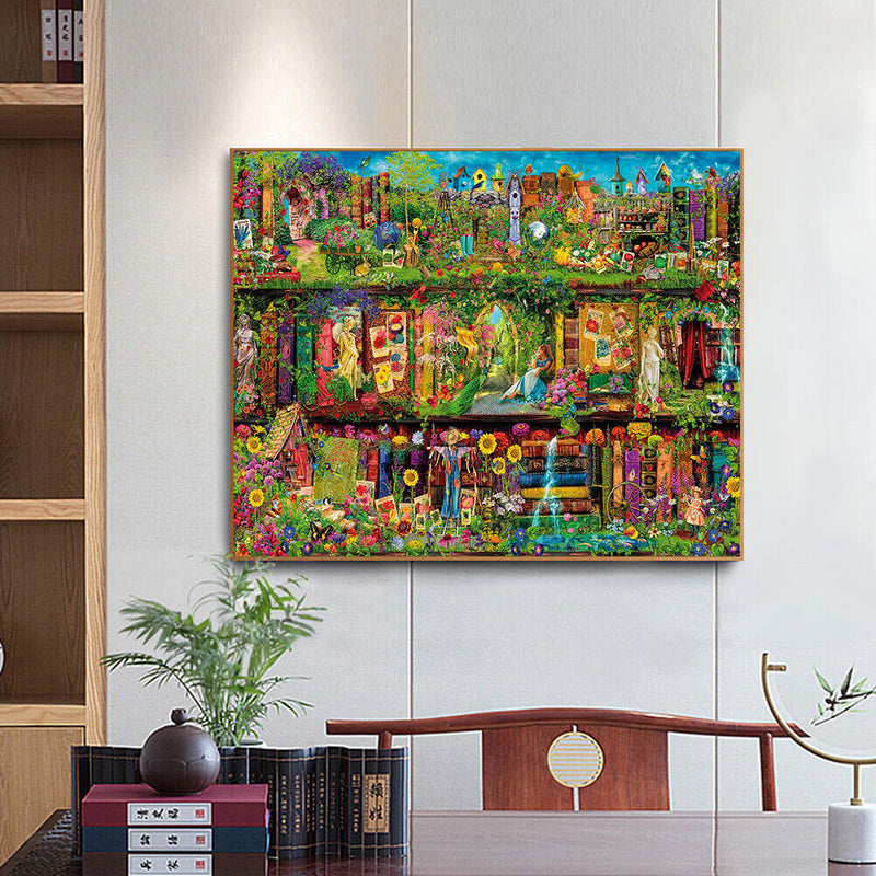 Colorful Gardens Oil Painting By Numbers DIY Frameless Picture On Canvas