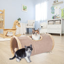 Cat Tunnel Funny Pets Kitten Indoor Play Tunnel Tubes Puzzle Toys (Grey)