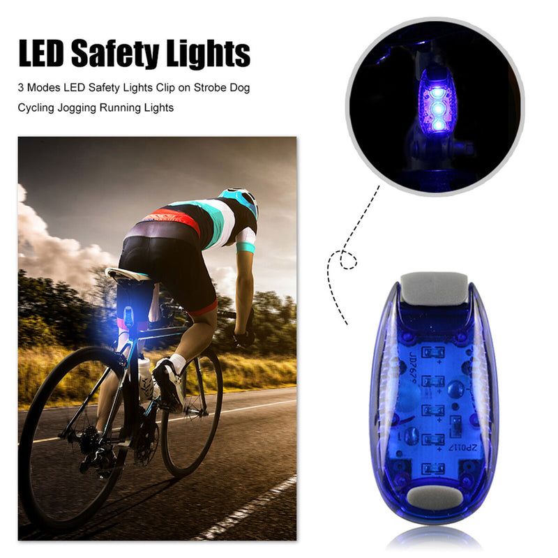 LED Safety Light Warning Flashing Light with 3 Light Modes 2 Pack (Blue)