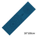 Portable Double Layer Printed Yoga Towel Quick Drying Pilates Towels (B) Newly
