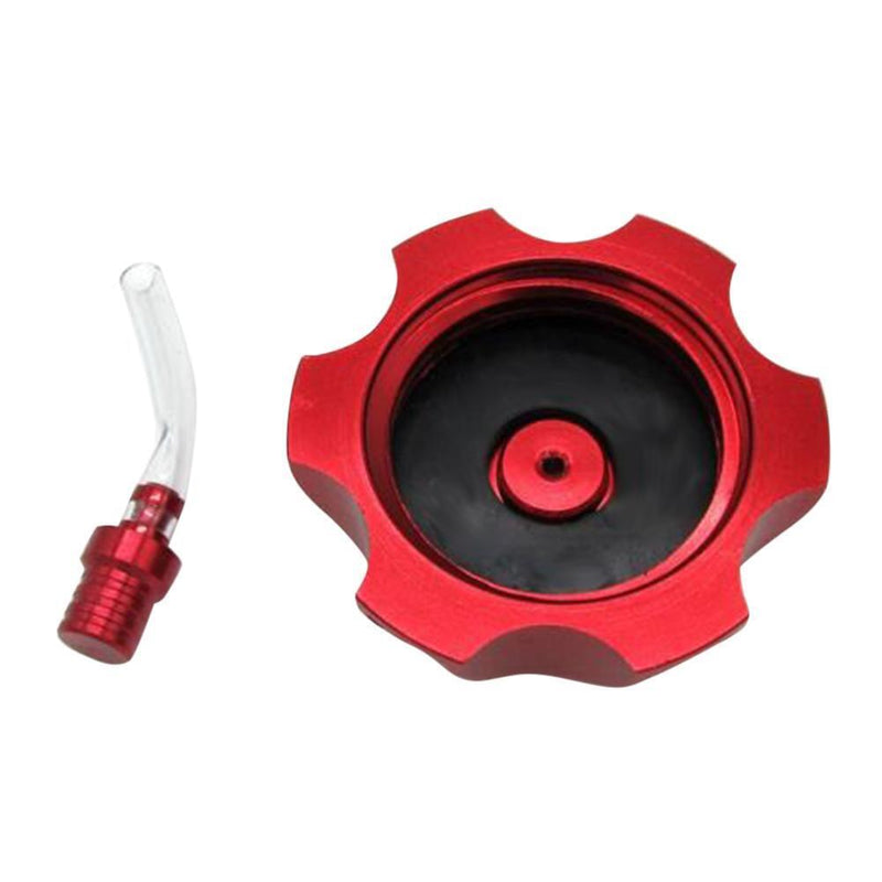 CNC Aluminum Gas Fuel Petrol Tank Cap for Dirt/Pit Bike ATV Quad (Red)