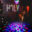 E27 RGB LED Bulb 3W Rotating Crystal Small Magic Ball Stage Party DJ Disco Light