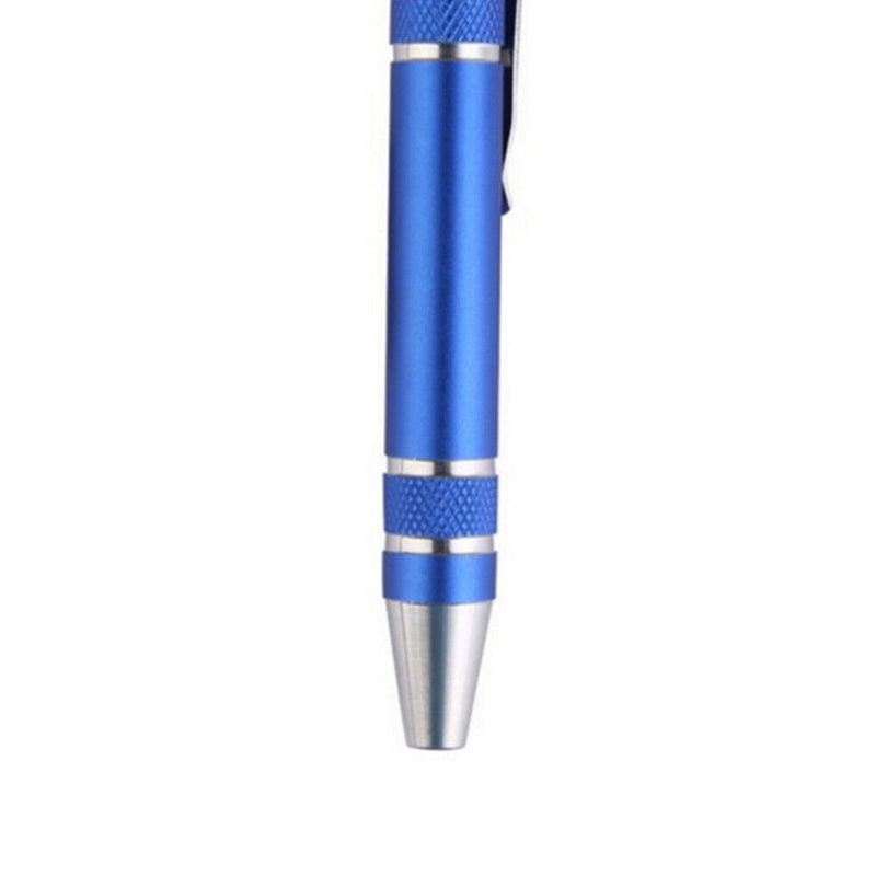 8 in 1 Multiuse Precision Pen Screwdriver Hand Repair Tools Kit (Blue)