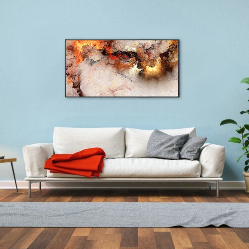 Frameless Colorful Clouds Oil Paint By Number Kit DIY Handmade Drawing On C