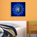 Blue Mandala Frameless DIY Oil Paint by Numbers Kit Picture Canvas Artwork Newly