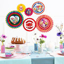 7pcs/lot DIY Diamond Painting Honeycomb Paper Fan Set Birthday Party Decor