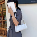 Fashion Solid Women Tote Bag Alligator PU Shoulder Handbag Street Underarm Purse