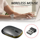 Portable 2.4GHz Wireless Optical Mouse 1600 DPI Adjustable Mice for Laptop PC