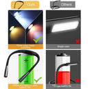 Camping LED Neck Reading Light Bendable 3 Colors Lights Brightness Adjustable