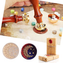 25mm Sun Moon Stars Round Retro Seal Wax Seal Stamp Head Fire Paint for Wed