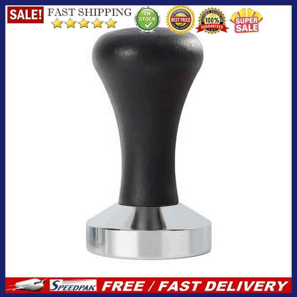 Coffee Tamper Powder Hammer Press Wooden Handle Espresso Coffee Maker Grinder