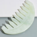 Jade Hair Brush Scalp Massage Meridian Retro Gua Sha Scraping Stone Board Newly