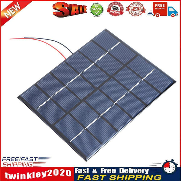 Portable 2W 6V 330mA Polysilicon Solar Power Panel DIY Kit Battery Panel Newly