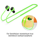 #A Soft Silicone Anti Lost Strap Headset Hanging Neck Rope Earphones Lanyard
