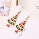 Xmas Earrings, Christmas Tree, Novelty Dangle Drop Santa Tree Women Earstud Gif`