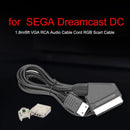 1.8m/6ft Scart RGB Cable Audio Cable Video Connector for SEGA Dreamcast Console
