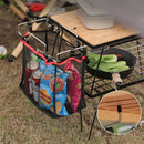 Outdoor Camping Folding Table Storage Net Bag Picnic BBQ Kitchen Hanging Rega