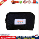 Women Heart Flower Pen Bag Small Zipper Cosmetic Bag (Black Little Heart) Newly