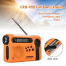Portable Solar Full Band Radio Hiking FM AM Flashlight Multifunctional Radiogram