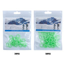 20pcs Nail Fluorescent Rings Outdoor Camping Tent Nail Luminous Rings