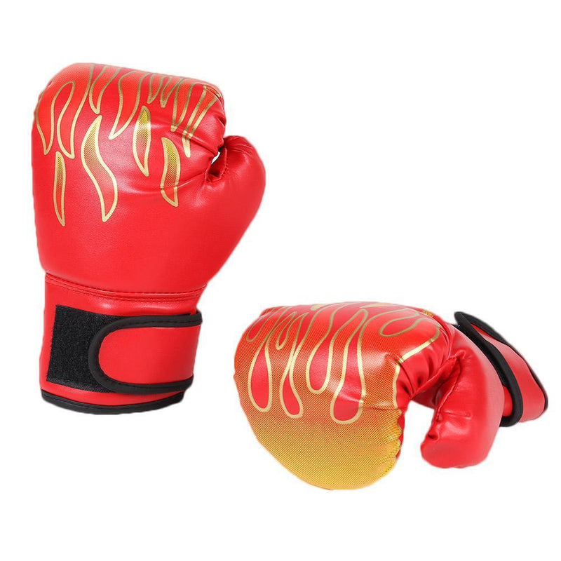 2pcs Kids Muay Thai Karate Punching Flame Gloves Boxing Training Fighting G