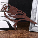 Art Metal Fence Ornament Insert Garden Statues Silhouettes Sparrow Bird-shaped
