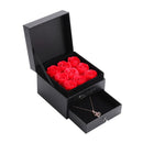 Handmade with Projection Necklace Flower Gift Box Eternal Preserved Rose